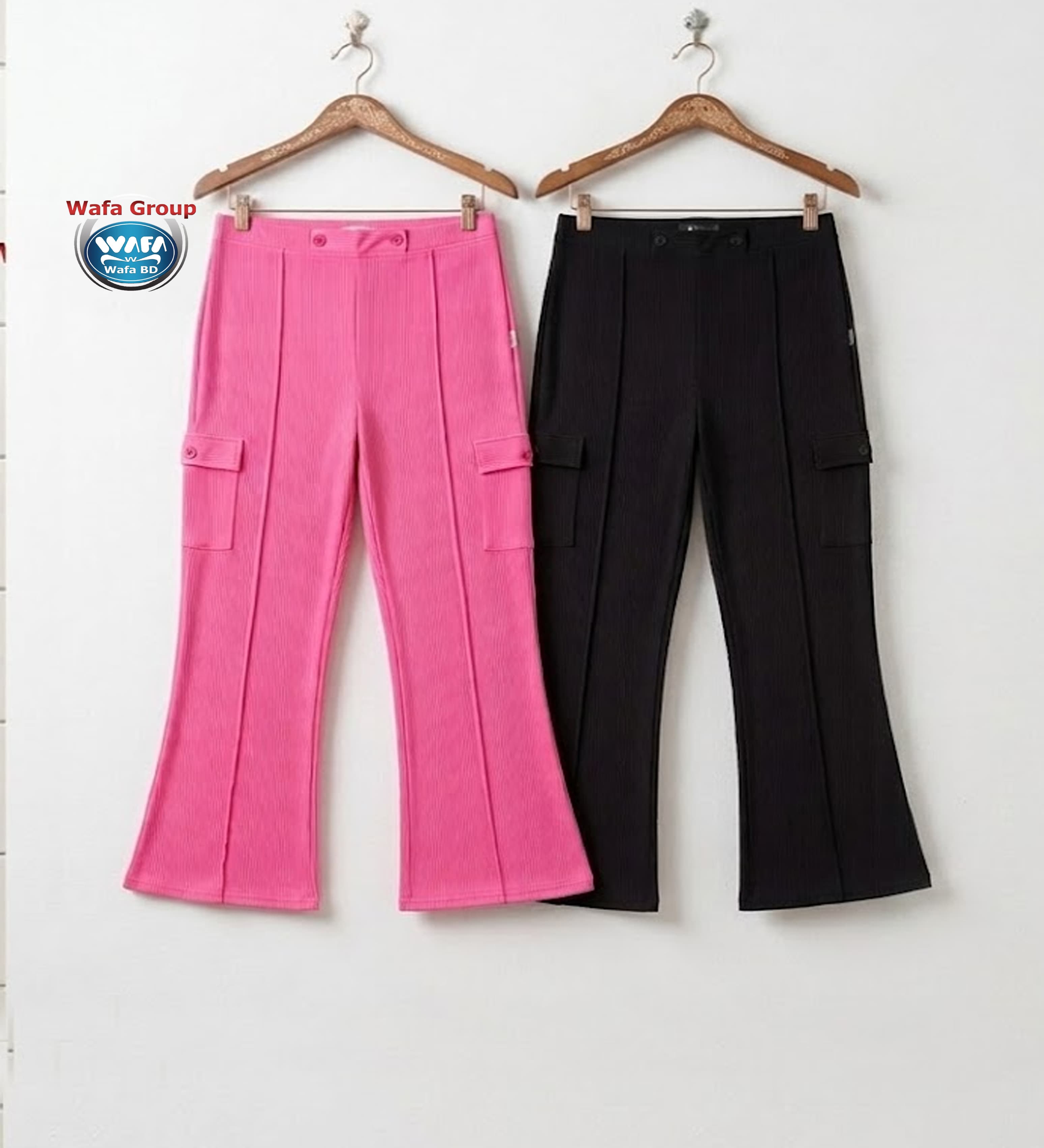 Rimjhim Rib Cargo Ladies Pant